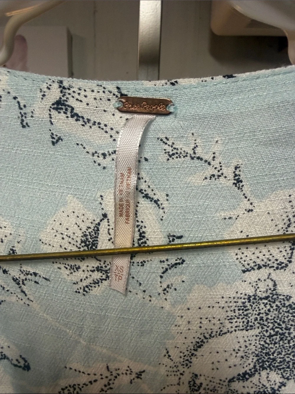 Free people light blue wrap dress